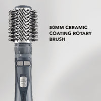 CARRERA OMNI Styler 1200W Hot Air Brush – One Step Hair Dryer & Volumizer with Rotating Ceramic Brush, 6 Attachments, Frizz Control, 3 Heat Settings, Cool Shot, Blow Dry & Style, CRR528, 2 Yr Warranty
