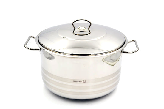 Korkmaz Mega Stainless Steel Casserole Pot 50X33 Cm / 65.0 L. | KA1952