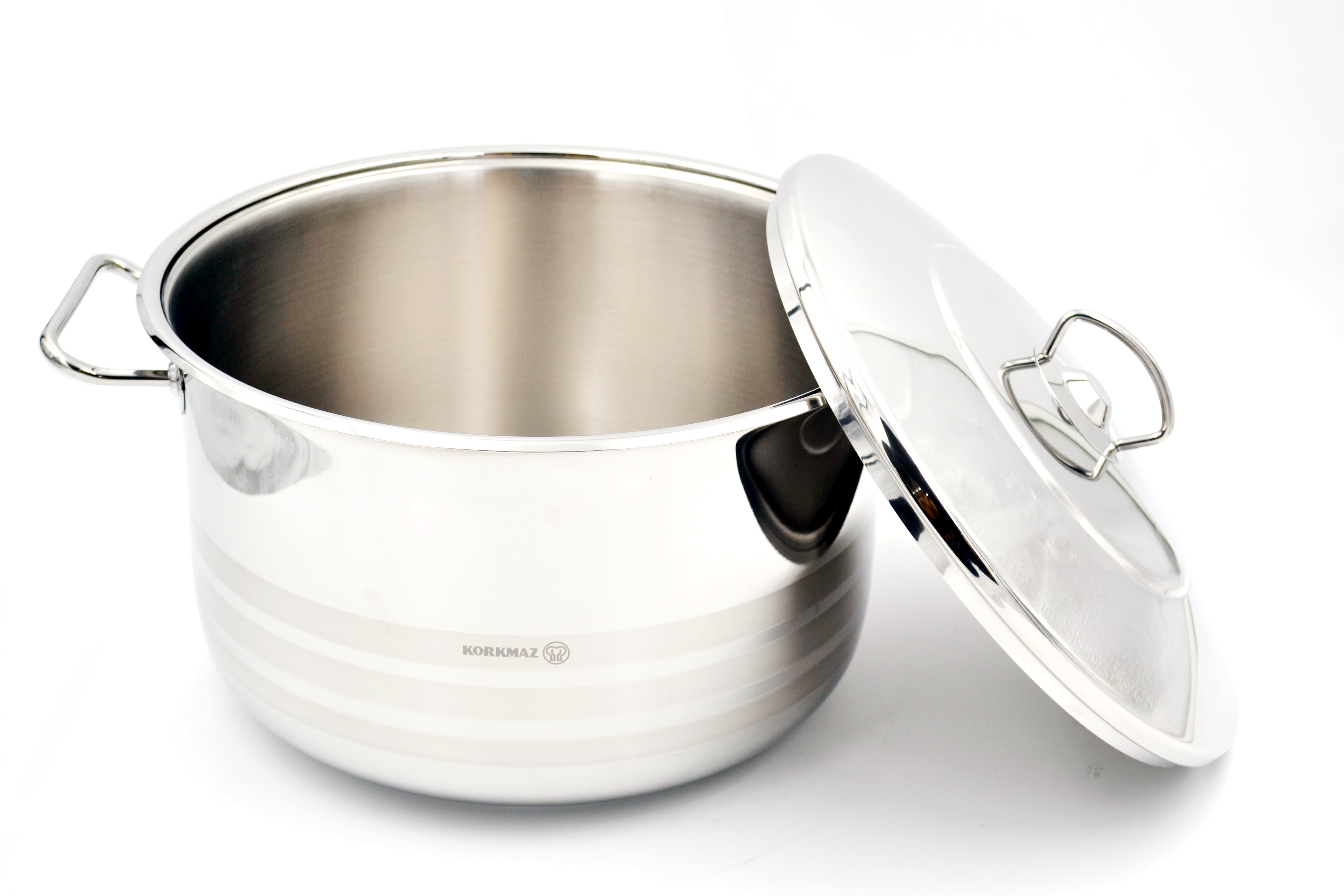 Korkmaz Mega Stainless Steel Casserole Pot 50X33 Cm / 65.0 L. | KA1952