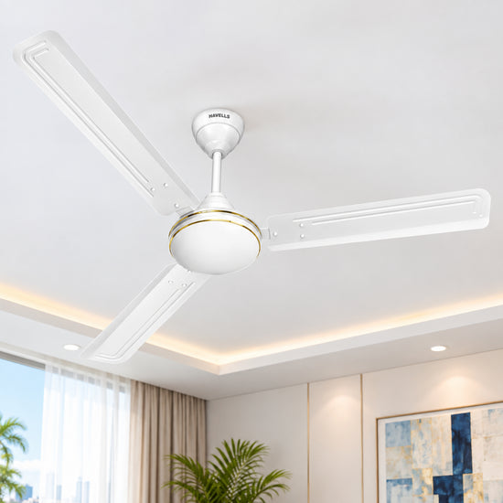 Havells Breezo Plus Electric Celling Fan | Classic Celling Fan with High Air Delivery Energy Efficient | Off White