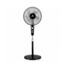 Havells Rigo Pedestal Stand Fan Black 400Mm | 3 Speed Levels & Adjustable Height | 5AS Blade with 1 Hours Timer