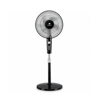 Havells Rigo Pedestal Stand Fan Black 400Mm | 3 Speed Levels & Adjustable Height | 5AS Blade with 1 Hours Timer