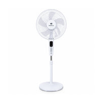 Havells Rigo Pedestal Stand Fan with Remote White 400Mm | 3 Speed Levels & Adjustable Height | 5AS Blade with 1 Hours Timer