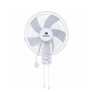 Havells Oro Wall Fan White 400Mm | 3 Speed Levels Wall Mounted Cooling Fan with 2 Pull String Cords | Perfect for Home, Work Room or Office Use