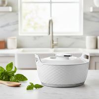 Asian Majestic Gold Casserole Dlx 1000 Ml- White | Super PU Insulation Hot Pot with Stainless Steel Inner Casing | Dishwasher Safe | Serving Dishes with Lids | Hot Food Storage Container & Warmers