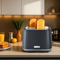 CARRERA Toaster CRR563 – 2-Slice Toaster with 7 Browning Settings, Wide Slots, Reheat & Defrost Function, and Automatic Shut-Off