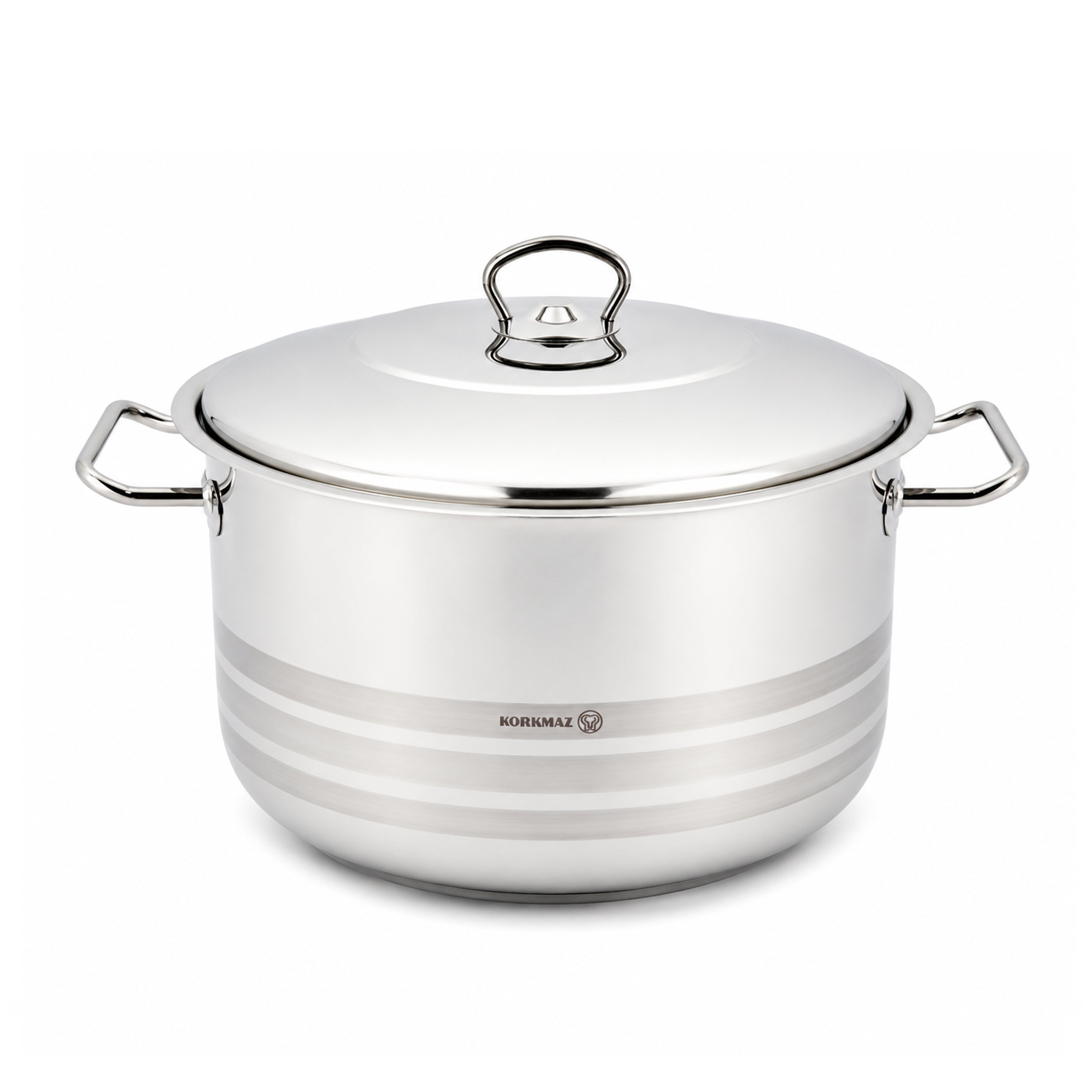 Korkmaz Mega Stainless Steel Casserole Pot 28X17 Cm / 10.0 L. | KA1942