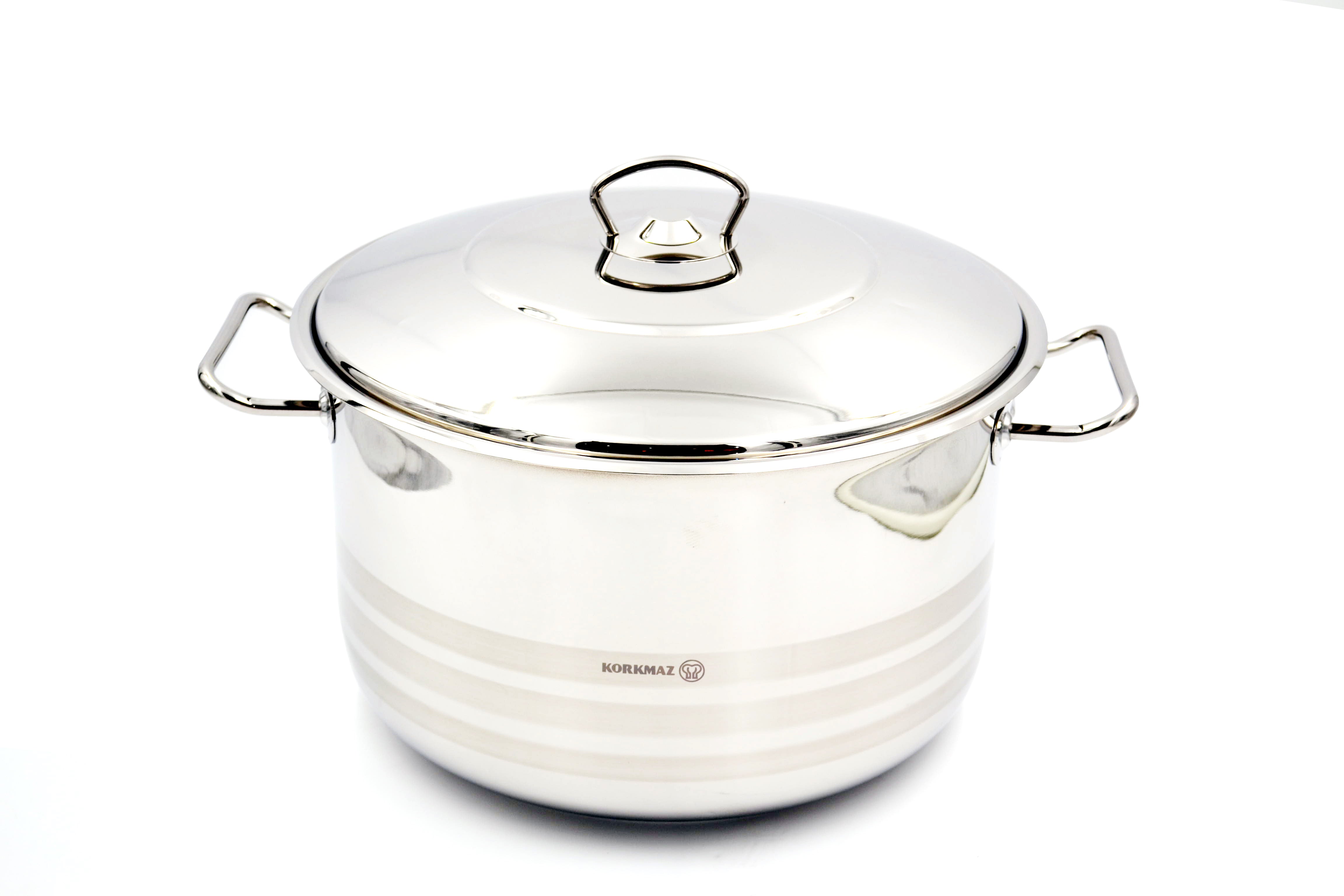 Korkmaz Mega Stainless Steel Casserole Pot 28X17 Cm / 10.0 L. | KA1942