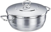 Korkmaz Mega Low Stainless Steel Casserole Pot 32X13 Cm / 10.0 L. | KA1943