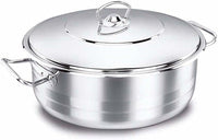 Korkmaz Mega Low Stainless Steel Casserole Pot 36X16 Cm / 15.0 L. | KA1945