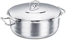 Korkmaz Mega Low Stainless Steel Casserole Pot 36X16 Cm / 15.0 L. | KA1945
