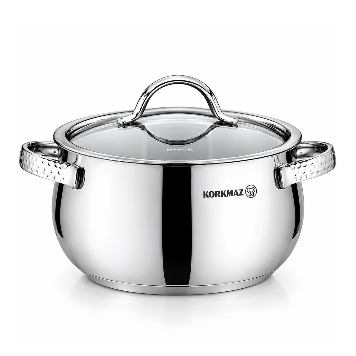 Korkmaz Samara 8-Piece Stainless Steel Cookware Set | Induction Compatible Cookware | KA1964