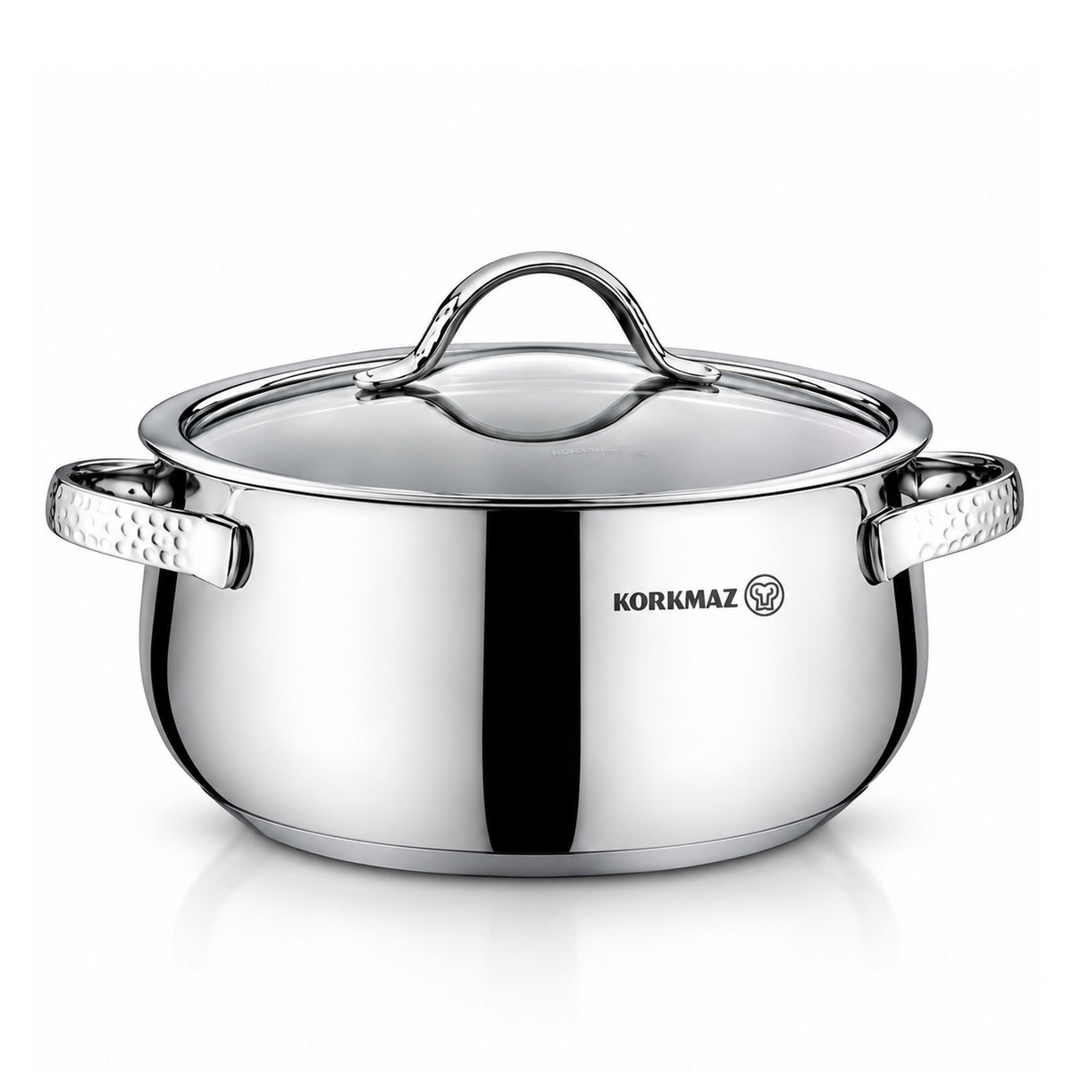 Korkmaz Samara 8-Piece Stainless Steel Cookware Set | Induction Compatible Cookware | KA1964