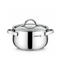 Korkmaz Samara 8-Piece Stainless Steel Cookware Set | Induction Compatible Cookware | KA1964