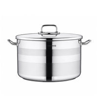 Korkmaz Astra2 Casserole 32x19 cm / 15 L | Induction Compatible Tri-Ply Bottom Satinless Steel Pot | Dishwasher Safe Stock Pot - KA2029