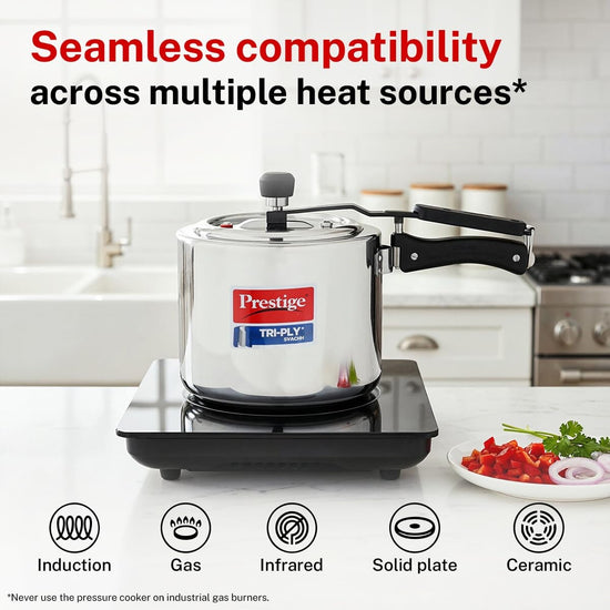 Prestige 3 L Tri-Ply Svachh Inner Lid Pressure Cooker | MPP20714