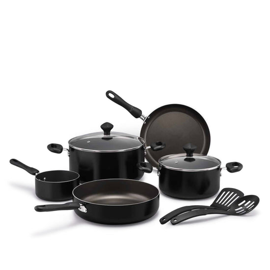 Prestige 9 Pcs Value Pack Cookware Set | Non-stick Pots and Pans Set | Cooking Set with Frying Pans, Saucepans, Saute Pan - PR22482