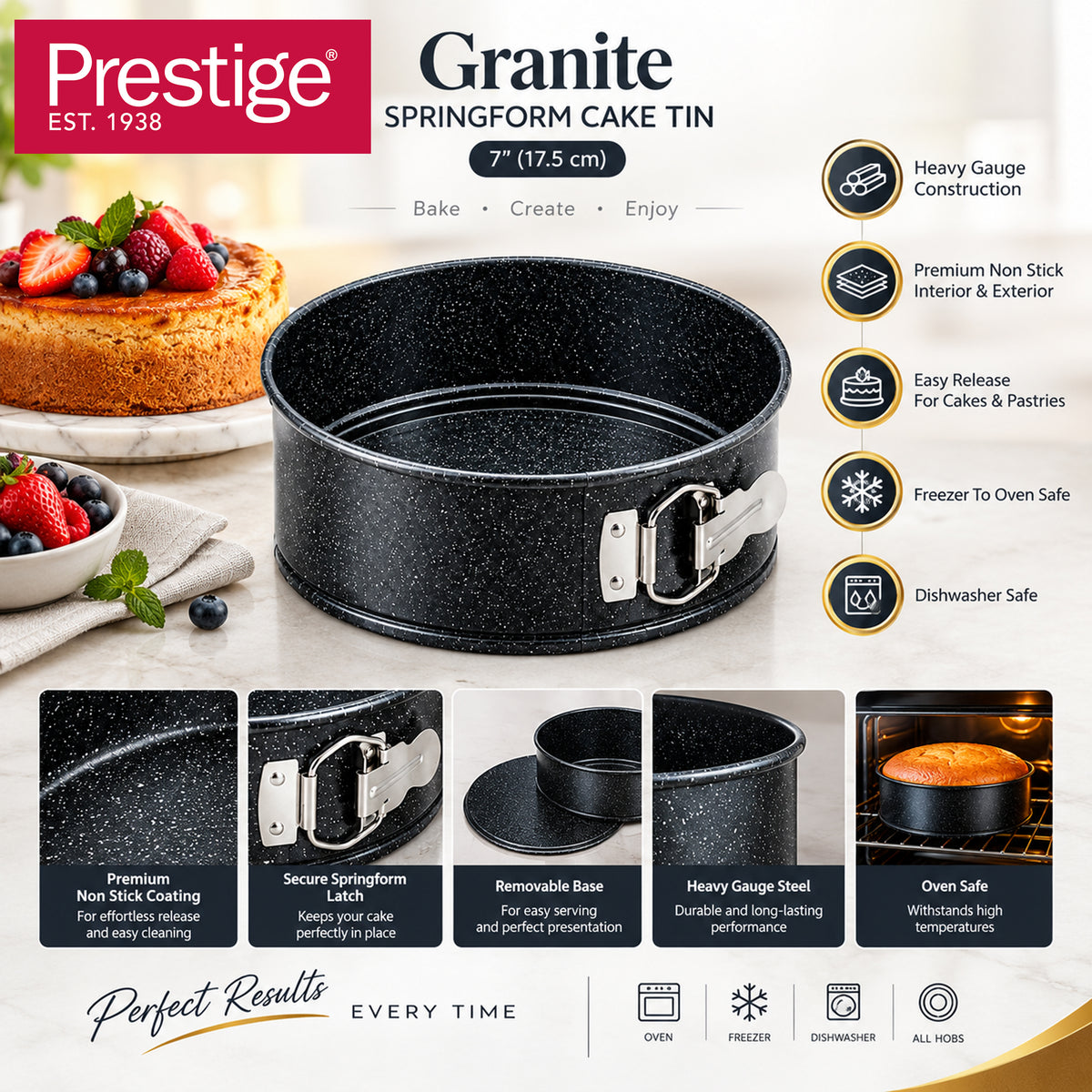 Prestige Granite 7" Springform Cake Tine | PR48782