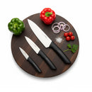 Prestige 3Pc Knife Set | Stainless Steel Blades Essential Kitchen Knives for Precision Cutting and Chopping Silver | PR48876