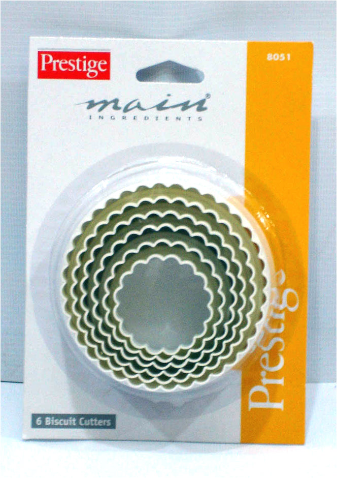 Prestige Round Shapebiscuit Cutterset Of6 | PR8051