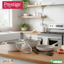 Prestige Essentials 7-Piece Grey Granite Set | Non-Stick Pots and Pans Set | Induction Compatible Cooking Set | PR80972