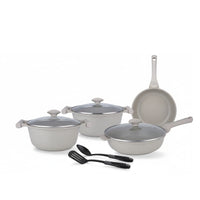 Prestige Essentials 9-Piece Grey Granite Cookware Set  | Non-Stick Pots and Pans Set | Induction Compatible Cooking Set |  PR80976