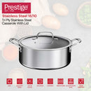 Prestige Infinity Tri Ply Stainless Steel 24cm Casserole With Lid | Induction + all hob suitable | PR81192