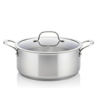 Prestige Tri Ply Stainless Steel 9 Pcs Cooking Set | Induction + all hob suitable | Pots and Pans Set | PR81201