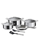 Prestige Tri Ply Stainless Steel 9 Pcs Cooking Set | Induction + all hob suitable | Pots and Pans Set | PR81201