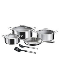 Prestige Tri Ply Stainless Steel 9 Pcs Cooking Set | Induction + all hob suitable | Pots and Pans Set | PR81201