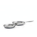 Prestige Tri Ply S/S Twin Frypan Set 24Cm / 28Cm Fry Pan | Induction + all hob suitable | Pots and Pans Set | PR81205