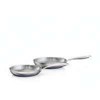 Prestige Tri-Ply Twin Fry Pan Set 20cm + 24cm | Frying Pan Stainless Steel | PR81206