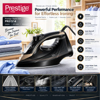 Prestige Steam Iron Ceramic Soleplate 2600W-Black | PR81514