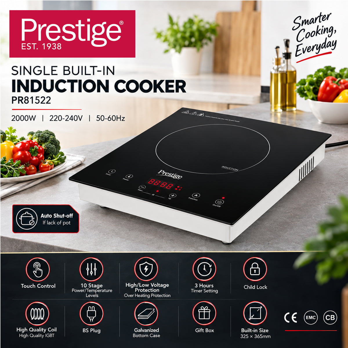 Prestige Single Built-In Induction Cooker | PR81522