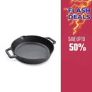 Prestige Cast Iron Pre-Seasoned Dual Handle Fry Pan 24 cm | PR48887