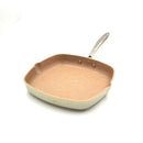 KORKMAZ GRANITA ALUMINIUM. SQUARE GRILL FRYPAN 28X28CM