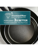 Farberware Cookstart Diamond Max Nonstick Cookware Set 15 Pcs - Blk