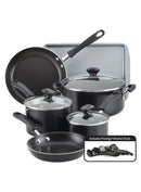 Farberware Cookstart Diamond Max Nonstick Cookware Set 15 Pcs - Blk