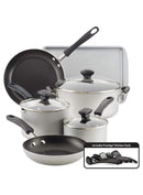 Farberware Cookstart Diamond Max Nonstick Cookware Sets 15 Pcs - SLV