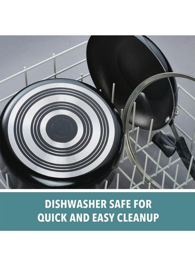 Farberware Cookstart Diamond Max Nonstick Cookware Set 15 Pcs - Blk