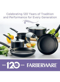 Farberware Pots and Pans Set 20-Pcs Set Gray