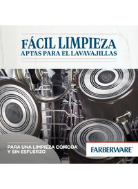 Farberware Cookstart Diamond Max Nonstick Cookware Set 15 Pcs - PEWTER