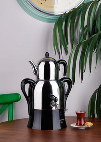 KORKMAZ CAYKOLIK ELECTRICAL SAMOVAR - BLACK