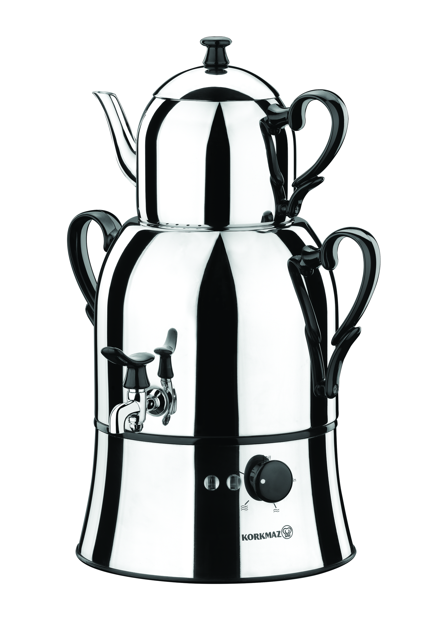 KORKMAZ NOSTA ELECTRICAL SAMOVAR - BLACK