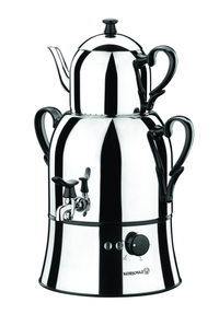 KORKMAZ NOSTA ELECTRICAL SAMOVAR - BLACK