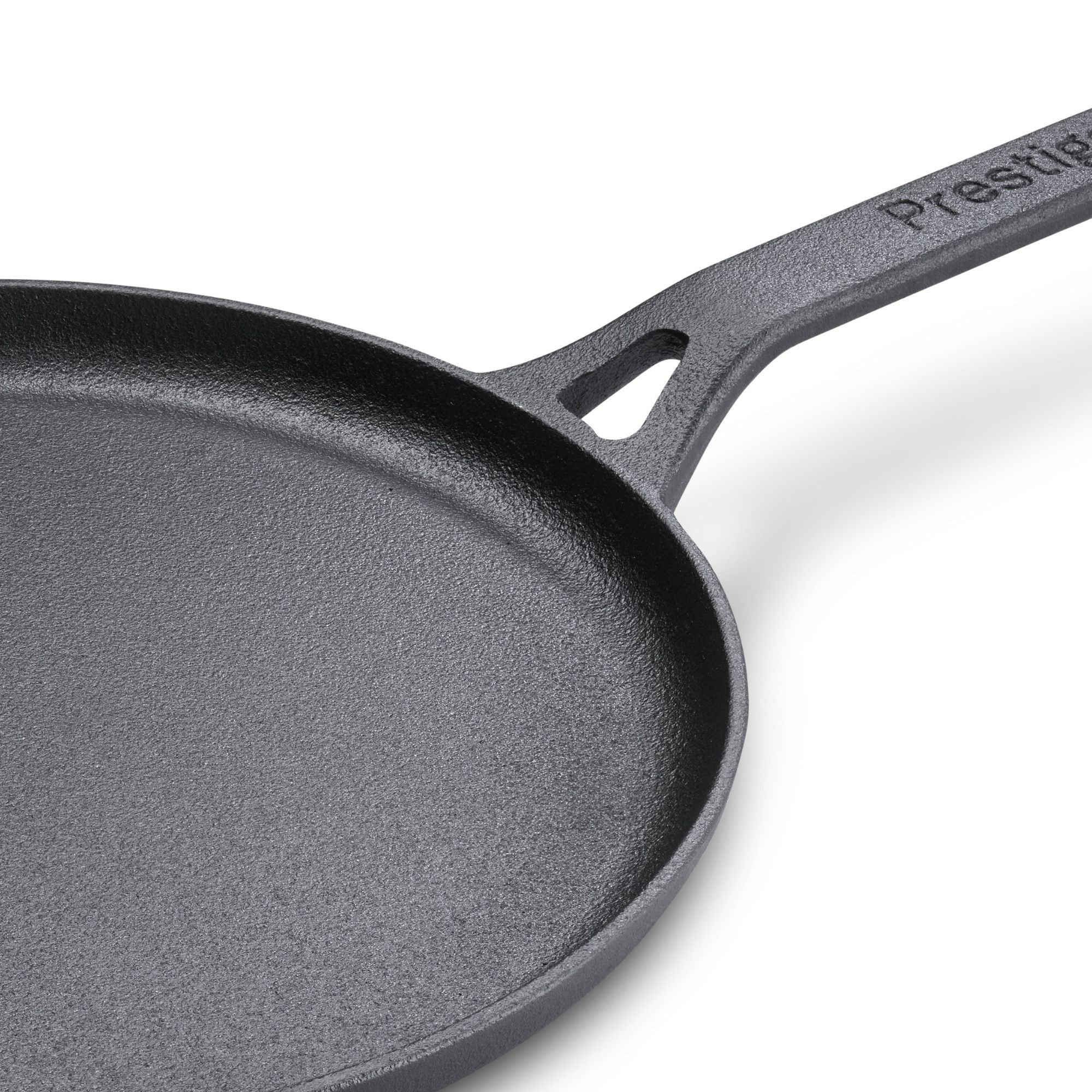 Prestige Cast Iron Pre-Seasoned Flat Tawa 28 cm | PR48885