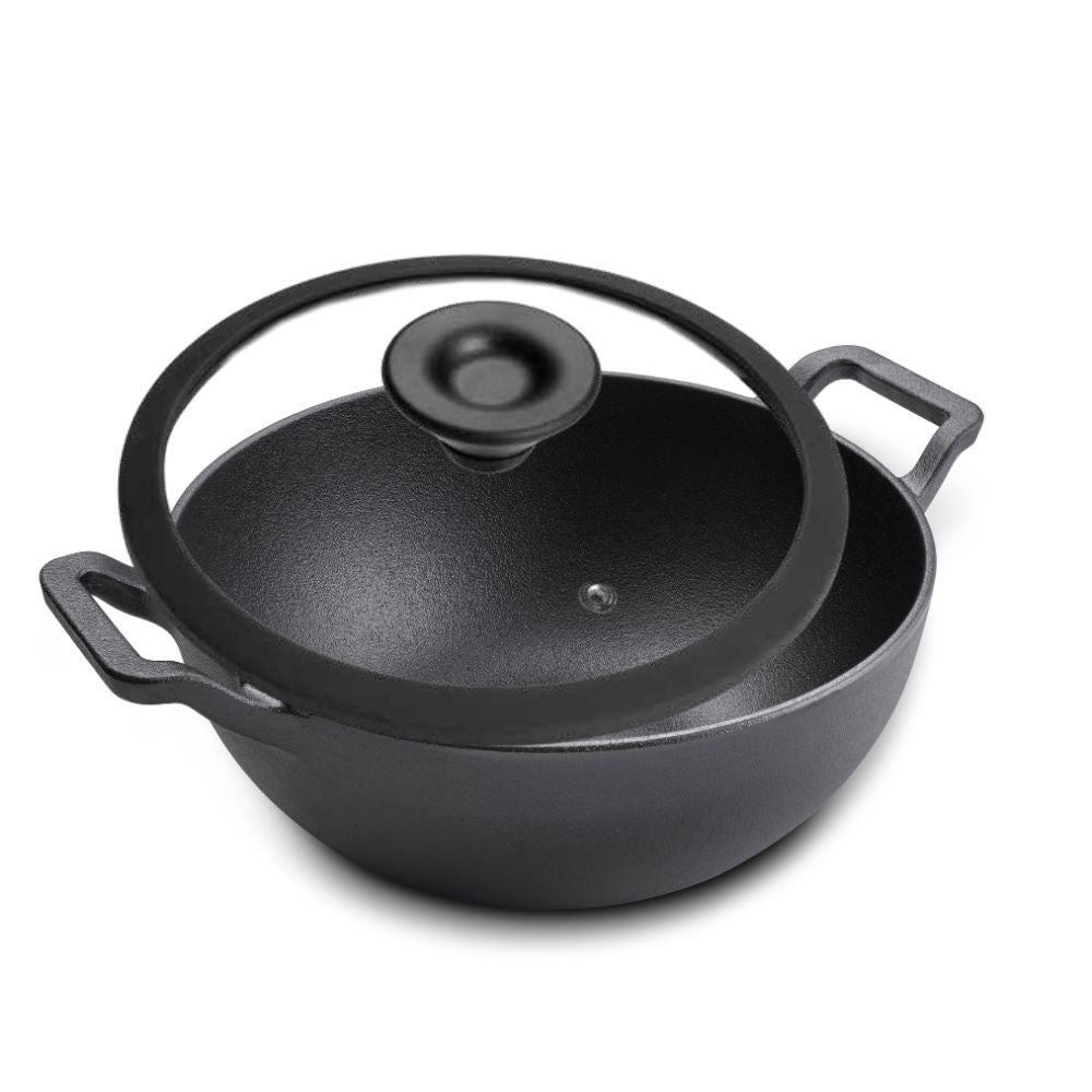 Prestige Cast Iron Pre-Seasoned Kadai 20 CM | PR48894