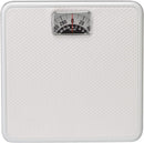 Taylor Analog Scales for Body Weight, Rotating Dial, 300 LB Capacity, Black Textured Mat with Durable Metal Platform, Easy to Clean, 10.0 x 10.0 Inches, White