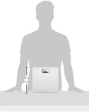 Taylor Analog Scales for Body Weight, Rotating Dial, 300 LB Capacity, Black Textured Mat with Durable Metal Platform, Easy to Clean, 10.0 x 10.0 Inches, White