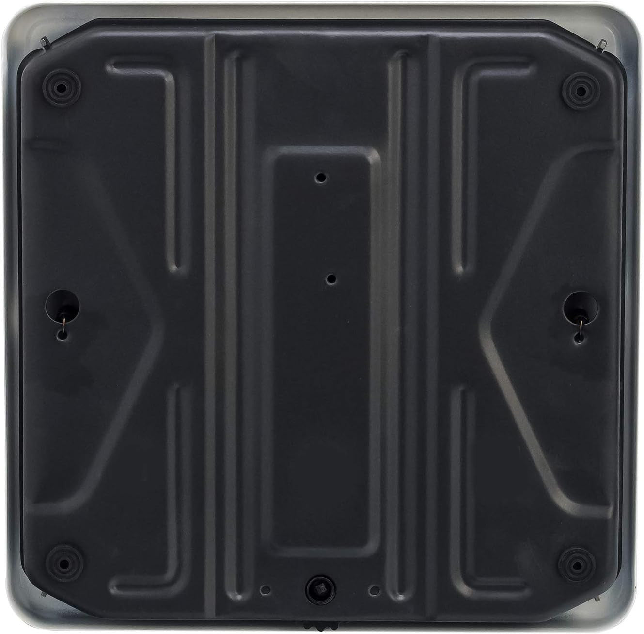 Taylor Analog Scales for Body Weight, Rotating Dial, 300 LB Capacity, Black Textured Mat with Durable Metal Platform, Easy to Clean, 10.0 x 10.0 Inches, White